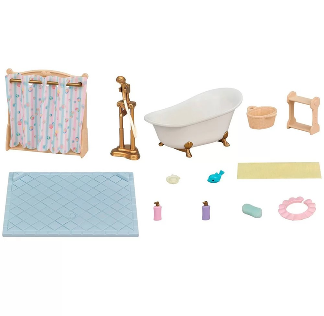 Ігровий набір Epoch Sylvanian Families Bath & Shower (5054131057391) - зображення 4