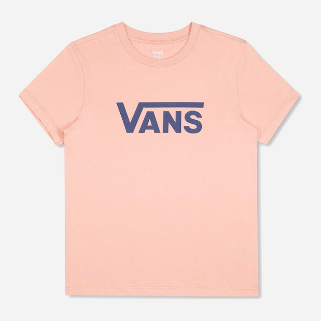 T-shirt damski bawełniany Vans WM Drop V SS Crew-B S Beżowy (195438896261) - obraz 1