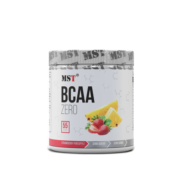 MST Nutrition, Комплекс аминокислот, BCAA Zero, клубника-ананас, 55 порций, 330 г (MST-00368) - Фото 1 MST Nutrition, Комплекс аминокислот, BCAA Zero, клубника-ананас, 55 порций, 330 г (MST-00368) - изображение 1