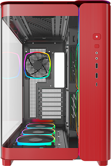Obudowa Montech King 95 Pro ARGB Red (GEMT-034) - obraz 3