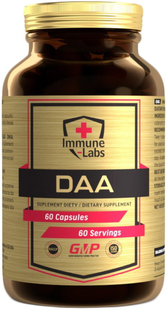 Бустер тестостерона Immune Labs DAA 1000 mg 60 капсул - изображение 2