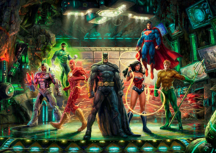Puzzle Schmidt Thomas Kinkade Studios DC The Justice League 69.3 x 49.3 cm 1000 elementów (4001504575915) - obraz 2