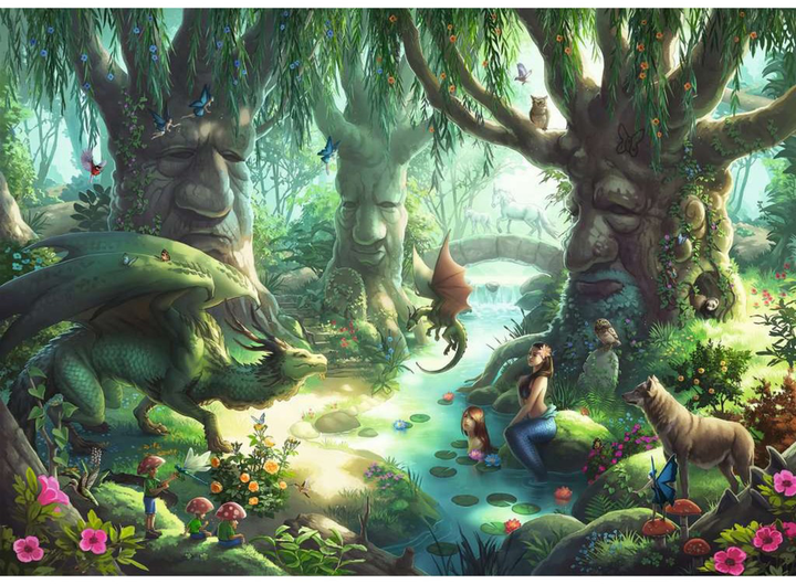 Puzzle Ravensburger Exit Kids The Magical Forest 70 x 50 cm 368 elementów (4005556129553) - obraz 2