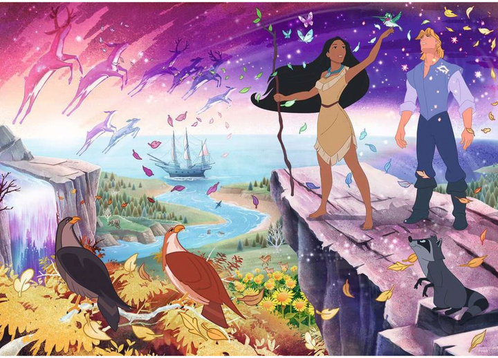 Puzzle Ravensburger Disney Pocahontas 70 x 50 cm 1000 elementów (4005556172900) - obraz 2