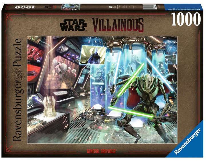 Puzzle Ravensburger Star Wars Villainous General Grievous 70 x 50 cm 1000 elementów (4005556173426) - obraz 1