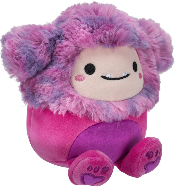 Maskotka Squishmallows Little Plush Woxie Magenta Bigfoot W/Multicolored Hair 13 cm (0196566417700) - obraz 6