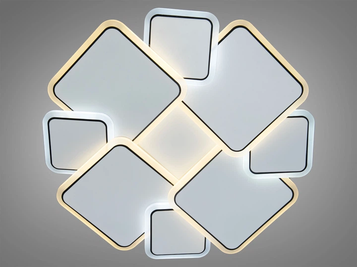 Плоская LED люстра на потолок Z186-1WHITE – фото, отзывы