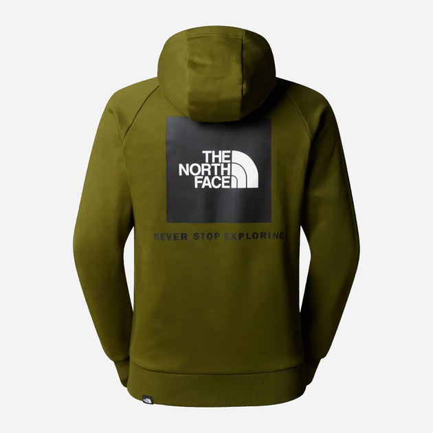 Худі чоловіче The North Face Raglan Redbox NF0A2ZWUPIB XL Оливкове (196575387698) - зображення 2