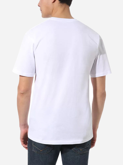 T-shirt męski długi bawełniany Vans Left Chest Logo Tee L Biały (192825010040) - obraz 2