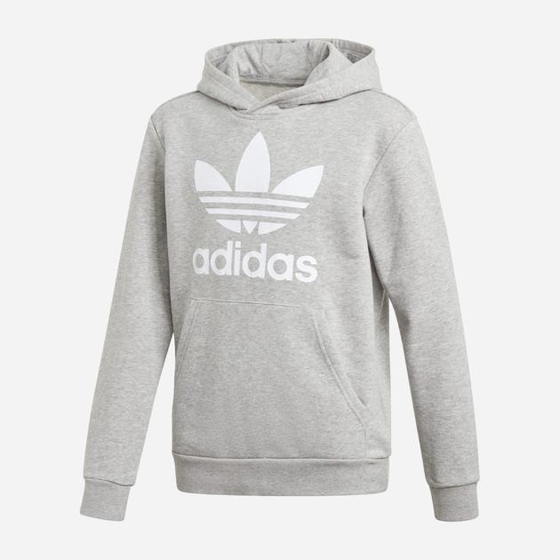 Підліткове худі для хлопчика adidas Trefoil Hoodie J GE1979 170 см Сіре (4062061026654) - зображення 1