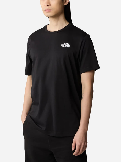 T-shirt bawełniany męski The North Face S/S Redbox NF0A87NPJK3 M Czarny (196575424829) - obraz 1