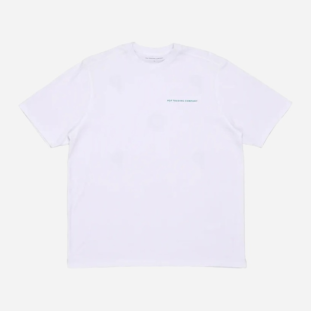 T-shirt bawełniany męski Pop Trading Company Logo POPSS24-02-007 XL Biały (8720261869223) - obraz 1