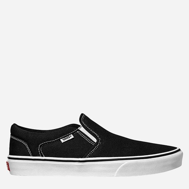 Buty slip-on męskie Vans MN Asher 41 (8.5US) Czarny/Biały (192364837160) - obraz 1