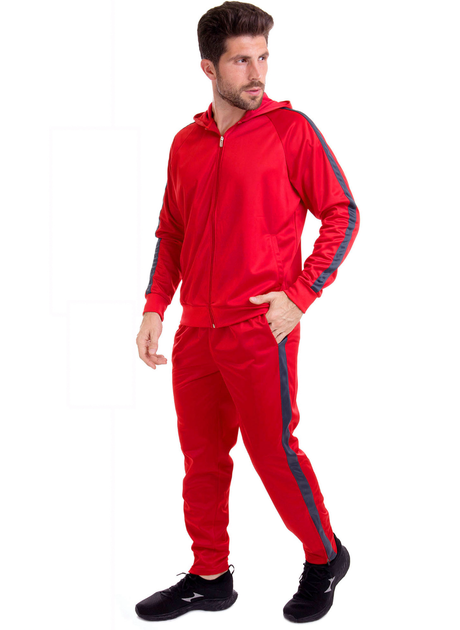 Костюм спортивный мужской Zelart Sport 6811 размер M (42-44) Red-Deep ...