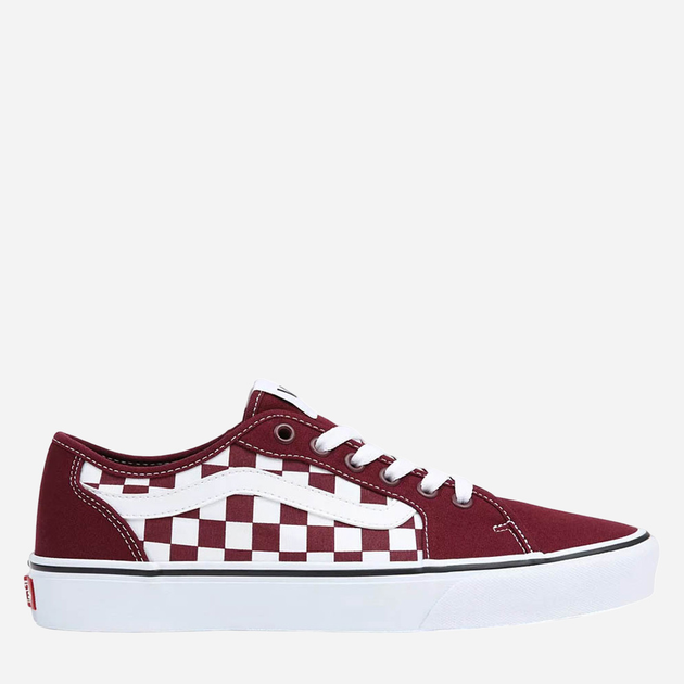 Tenisówki męskie do kostki Vans MN Filmore Decon Checkerboard 42.5 (9.5US) Bordowe (196244726407) - obraz 1