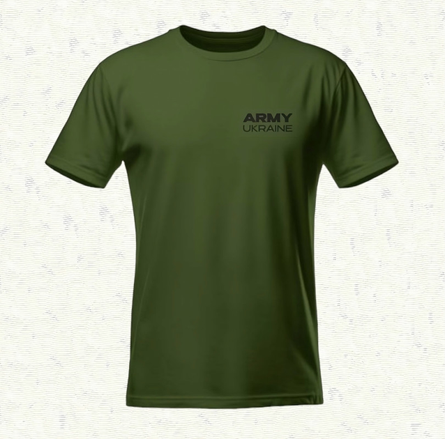 Футболка Хаки ARMY UKRAINE 100% Хлопок р.58-4XL - изображение 1