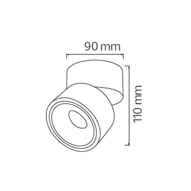 Светильник светодиодный направленный спот Horoz Electric LAYLA-15 15W 4200K белый - изображение 2