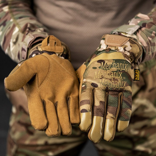 Сенсорные перчатки Mechanix Wear Tactical FastFit с верхом TrekDry койот размер 2XL - изображение 1