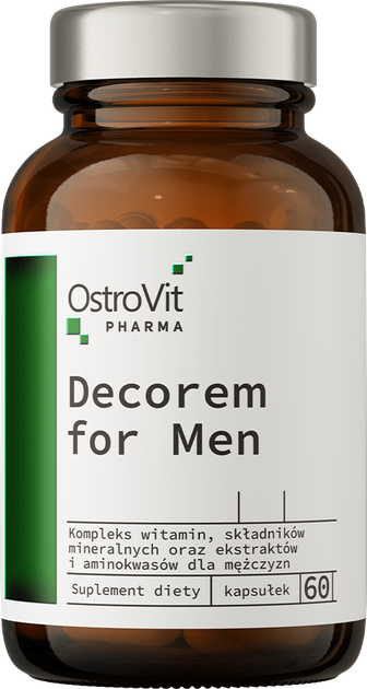 Suplement diety OstroVit Pharma Decorem For Men 60 kapsułek (5903246225099) - obraz 1