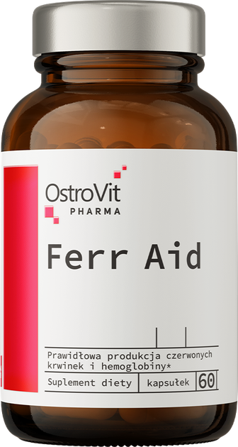 Suplement diety OstroVit Pharma Ferr Aid 60 kapsułek (5903246228137) - obraz 1