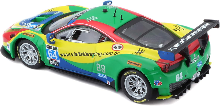 Metalowy model samochodu Bburago Ferrari 458 Daytona 2015 Scuderia Corsa 1:43 (4893993363056) - obraz 2