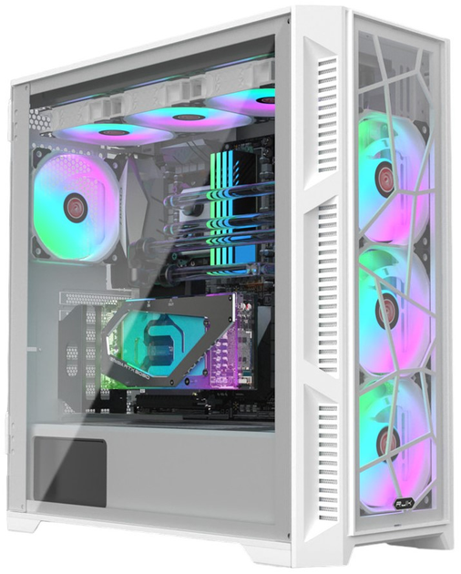 Obudowa Raijintek Ponos Ultra TG4 Coating White (0R20B00227) - obraz 4