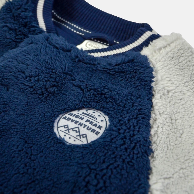 Bluza chłopięca rozpinana bez kaptura Cool Club CCB2323245 158 cm Granatowy/Szary (5903977114198) - obraz 3