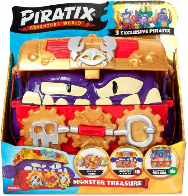 Zestaw do zabawy Piratix Monster Treasure (8431618030394) - obraz 1