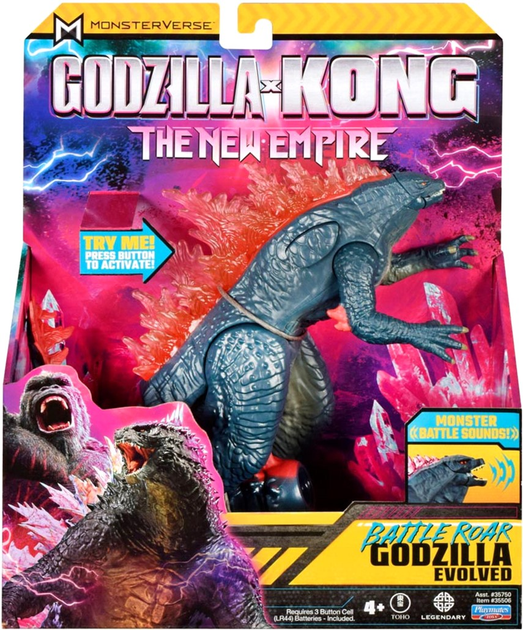 Figurka Playmates Toys Godzilla & Kong The New Empire Battle Roar Titan Evolution 17 cm (0043377355069) - obraz 1