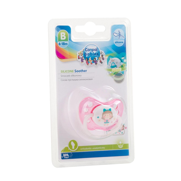 Пустушка силіконова анатомічна 6-18 м Toys 23/257 Рожевий 5903407232577_2 - зображення 4