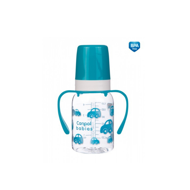 Пляшка 120 мл (BPA FREE) із ручкою Canpol babies 11/821 Блакитний 5903407118215_2 - Фото 1 Пляшка 120 мл (BPA FREE) із ручкою Canpol babies 11/821 Блакитний 5903407118215_2 - изображение 1