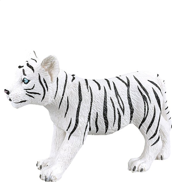 Figurka Mojo White Tiger Cub Standing Small 5 cm (5031923870147) - obraz 1