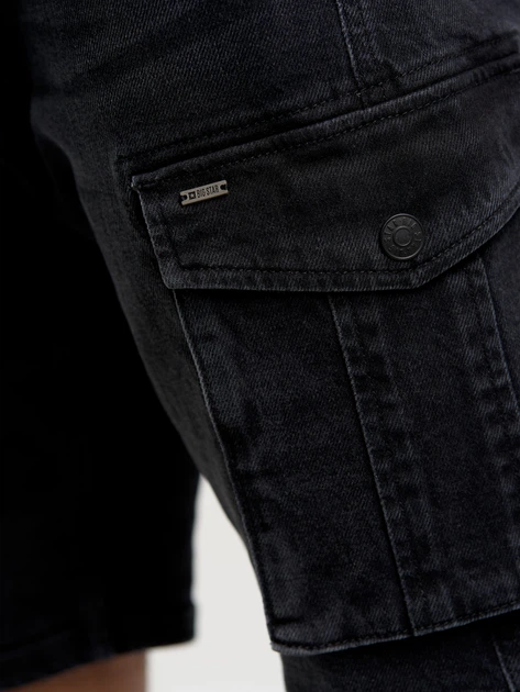 Шорти джинсові довгі чоловічі Big Star Morris-905 W29 Чорні (5900714627652) - зображення 8