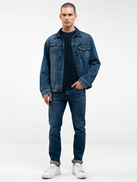 Jeansy slim fit męskie Big Star Terry Slim-551 W28-L32 Ciemnoniebieskie (5900714675806) - obraz 7
