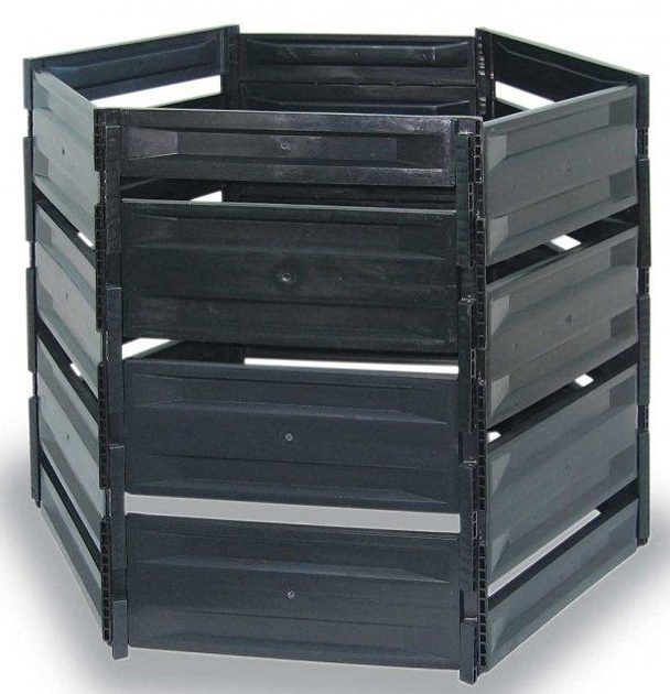 Компостер садовий Ekobat Maxisilo-1100 black - изображение 1