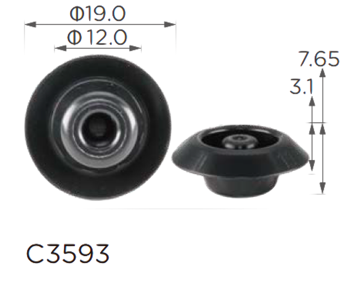 Заглушка крепления кузов Honda (9555111000, 13162) - изображение 1