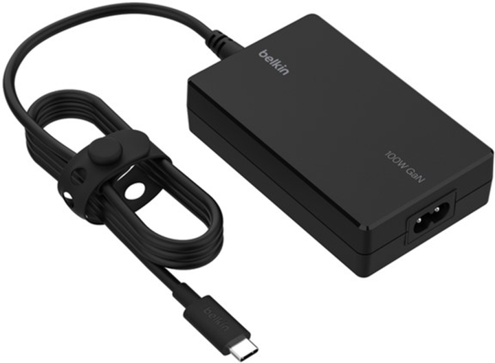 Блок живлення Belkin для ноутбука USB-C Core GaN Power Adapter 100W (INC016VFBK) - зображення 1