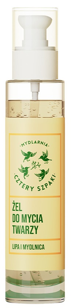 Żel myjący do twarzy Mydlarnia Cztery Szpaki Lipa i Mydlnica 100 ml (5903641982863) - obraz 1