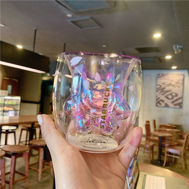 Чашка с двойным дном Starbucks Кошачья лапа фиолетовая "Cat Paw Cup ...