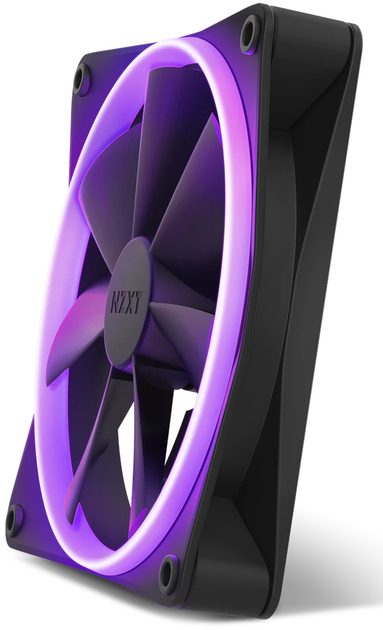 Кулери NZXT F140RGB Double 140 мм + Hub Black (RF-R14DF-B1) - зображення 6
