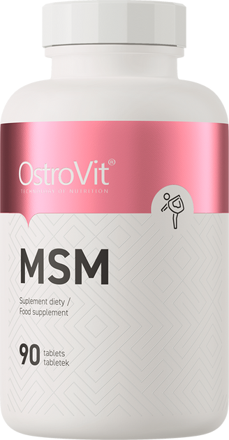 Suplement diety OstroVit MSM 90 tabletek (5902232617689) - obraz 1