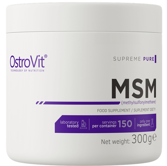 Suplement diety OstroVit MSM 300 g Natural (5902232619928) - obraz 1