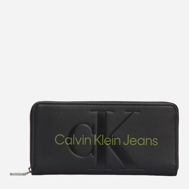 Гаманець жіночий зі штучної шкіри Calvin Klein Jeans K60K607634-0GL Чорний (8720109146011) - зображення 1