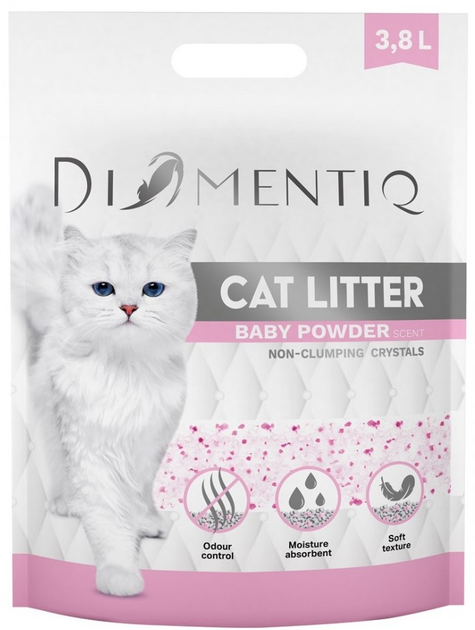 Żwirek dla kota Diamentiq Cat litter Baby Powder 3.8 l (5901443122128) - obraz 1