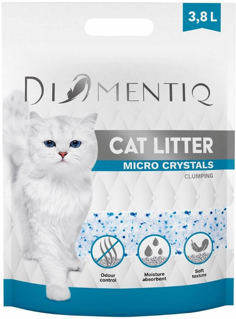 Наповнювач котячий Diamentiq Micro Crystals 3.8 л (5901443122142) - зображення 1