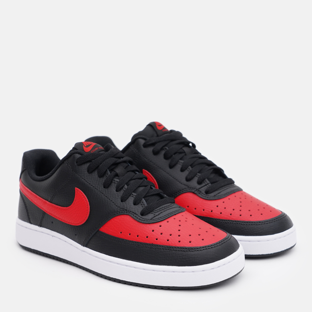 Чоловічі кеди низькі Nike Court Vision Lo DV6488-001 44 (10US) Чорний/Червоний (196149051185) - зображення 2