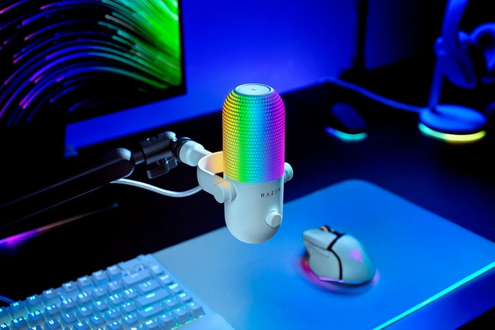Мікрофон Razer Seiren V3 Chroma White (RZ19-05060200-R3M1) - зображення 6