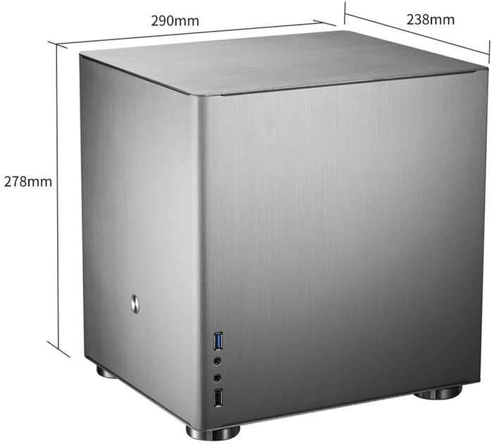 Obudowa Jonsbo V4 Silver (GEJB-044) - obraz 4