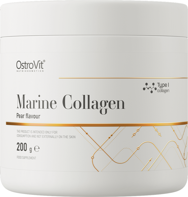 Дієтична добавка OstroVit Marine Collagen Груша 200 г (5903933903521) - зображення 1