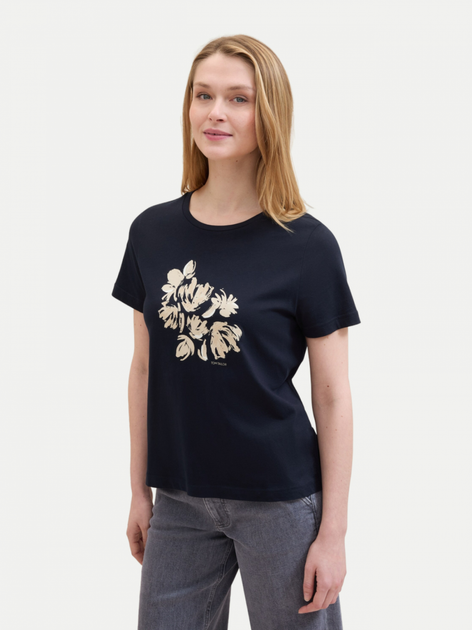 Футболка Tom Tailor T-Shirt mit Print M Темно-синій 1040544ХХ10932 ...